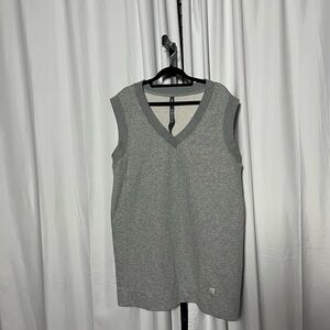Vuori Heather Gray Sedona V-Neck Sleeveless Knit dress